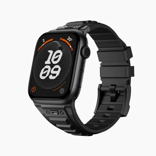 Rugged Armor Pro Apple Watch Band - Black (42/44/45/46/49/Series10)