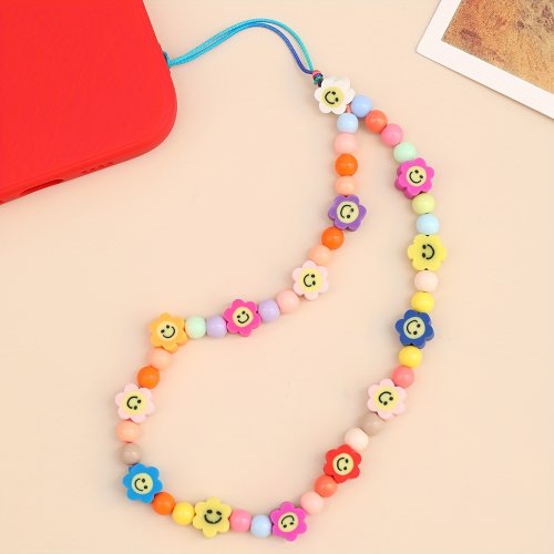 Smiley Bloom Phone Charm