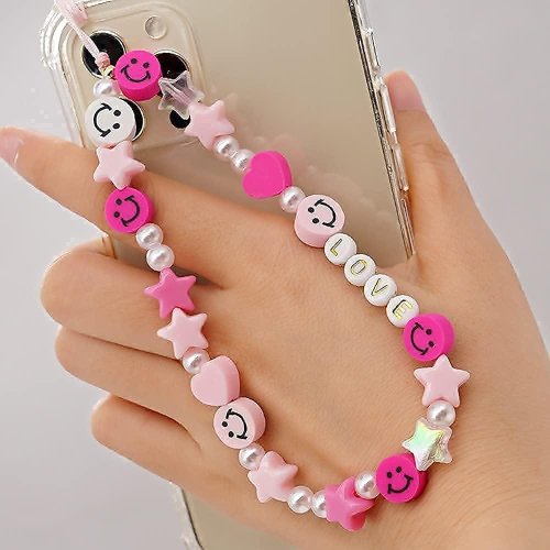 Pink Stars Mobile Phone Charms