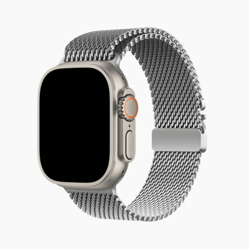 Milanese Loop Apple Watch Band - Silver (42/44/45/46/49/Series10)