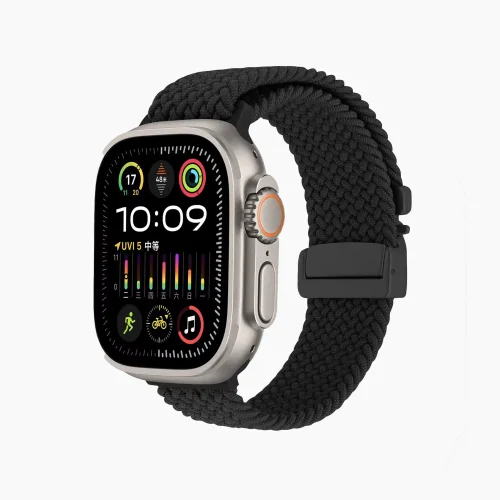 Parachute Buckle Nylon Strap - Black (42/44/45/46/49/Series10)