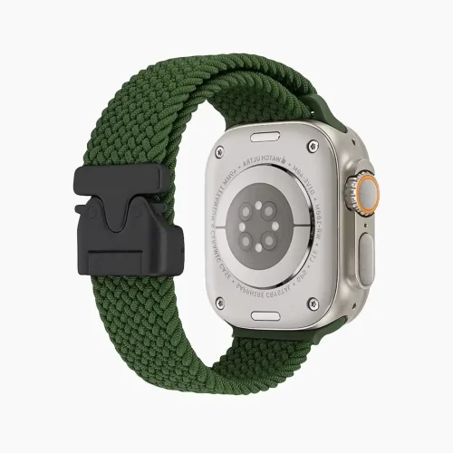 Parachute Buckle Nylon Strap - Green (42/44/45/46/49/Series10)