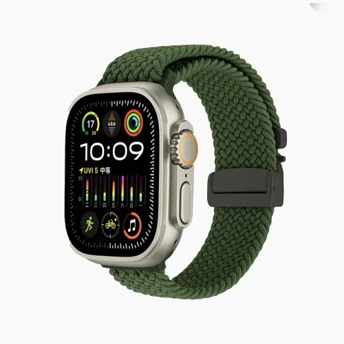 Parachute Buckle Nylon Strap - Green (42/44/45/46/49/Series10)