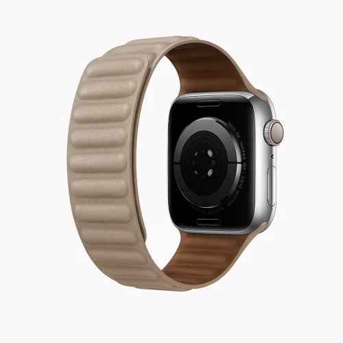 Dark Taupe Poppy Magnetic Apple WatchBand - Pink (42/44/45/46/49/Series10)