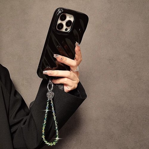 Emerald Glow Crystal Phone Charm