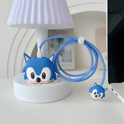 Sonic Charger Cover With Spiral Cable Protectors Sleeve
