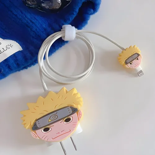 Naruto Charger Cover With Spiral Cable Protectors Sleeve