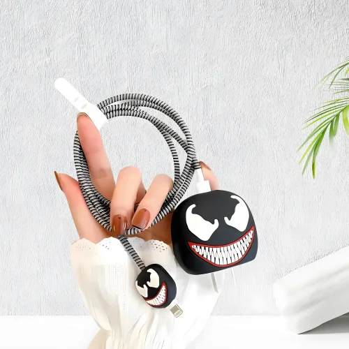 Venom Charger Cover With Spiral Cable Protectors Sleeve