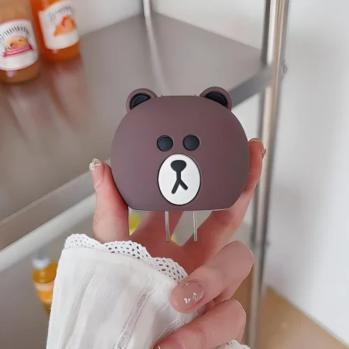 Bear Charger Cover With Spiral Cable Protectors Sleeve