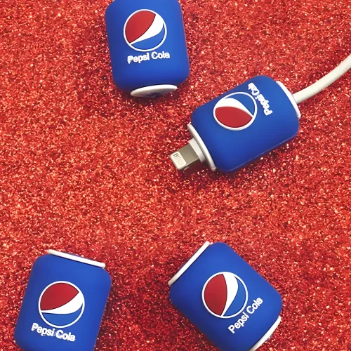 Pepsi Charger Cover With Spiral Cable Protectors Sleeve