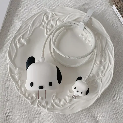 Dog Charger Cover With Spiral Cable Protectors Sleeve