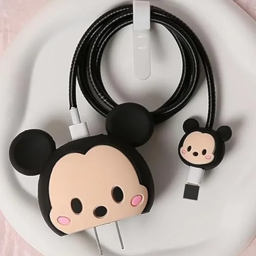 Micky Charger Cover With Spiral Cable Protectors Sleeve