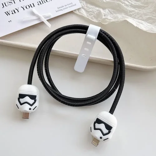 Star Wars Charger Cover With Spiral Cable Protectors Sleeve