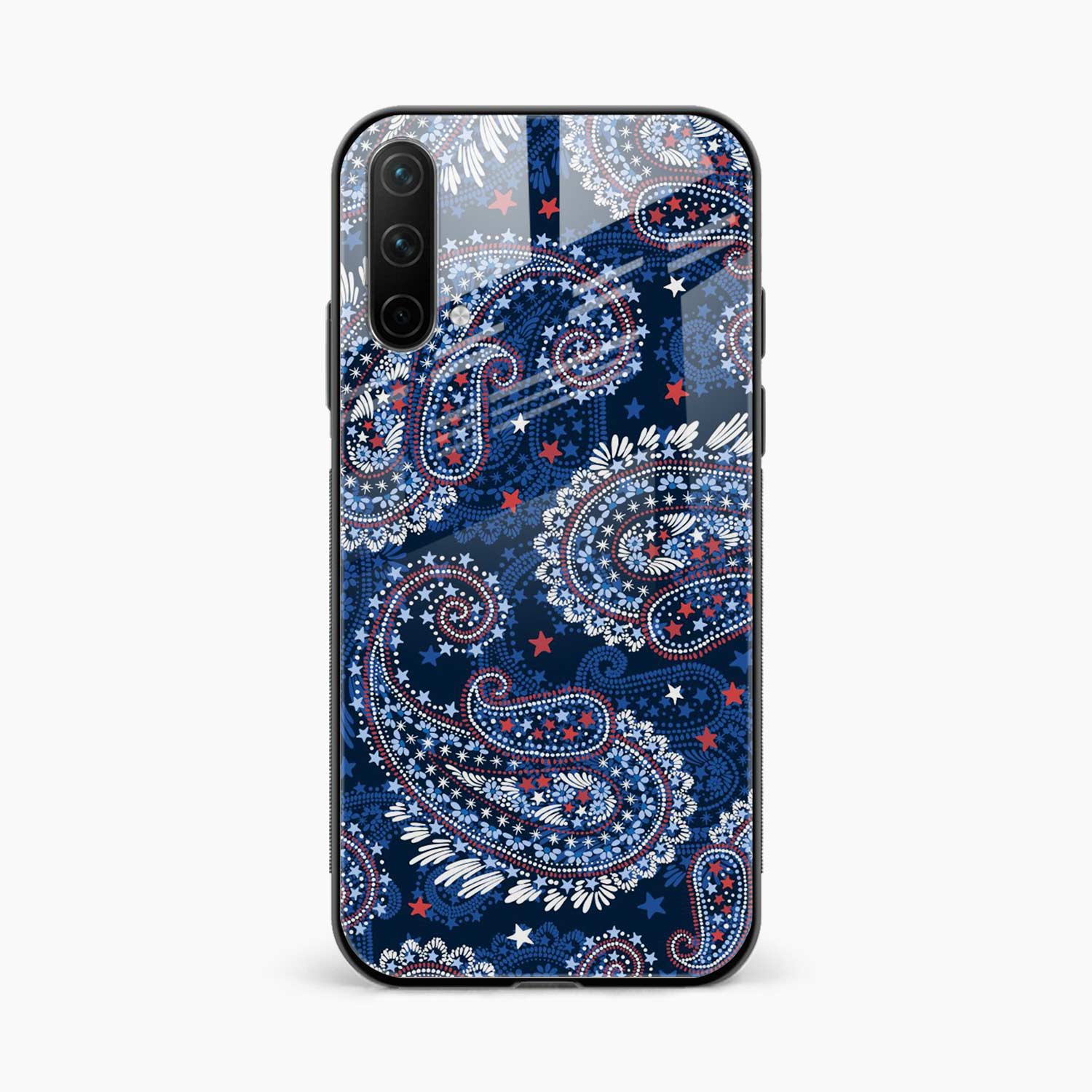 Blue Colored Classical Pattern OnePlus Nord CE 5G  Cover