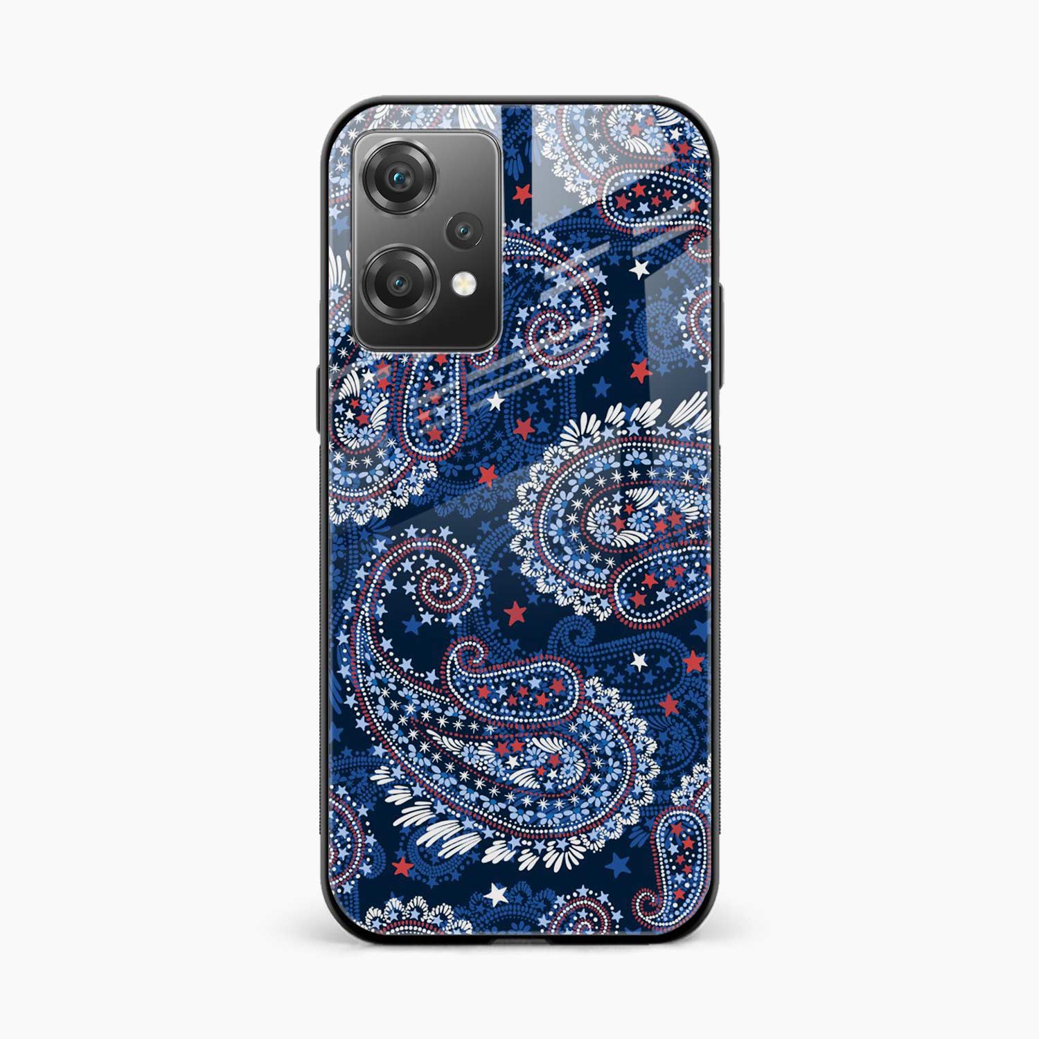 Blue Colored Classical Pattern OnePlus Nord CE 2 Lite  Cover