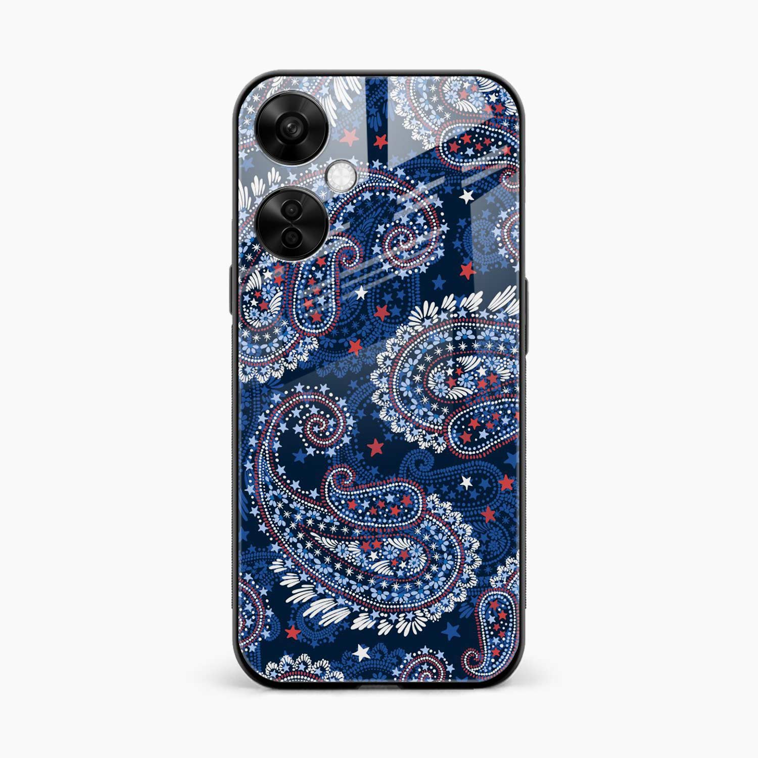 Blue Colored Classical Pattern OnePlus Nord CE 3 Lite  Cover